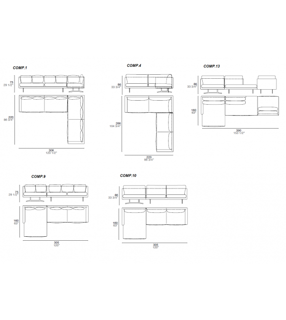 Copenaghen Alf DaFrè Sofa