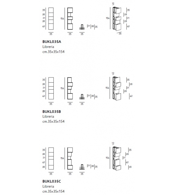 Bukva Living Divani Bücherregal