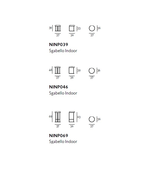 Nina Living Divani Sgabello Indoor