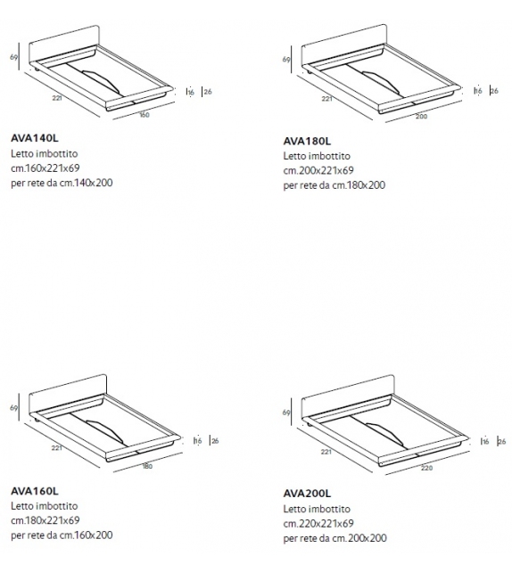 Avalon Bed Living Divani Bett