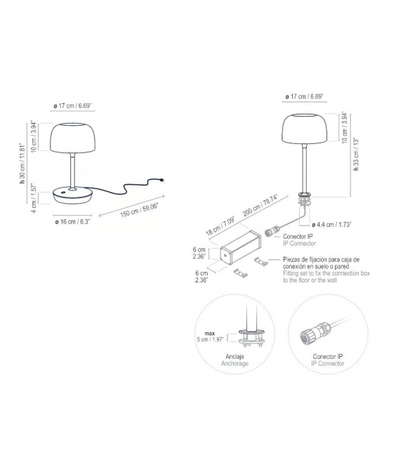 Bol Bover Lampe de Table