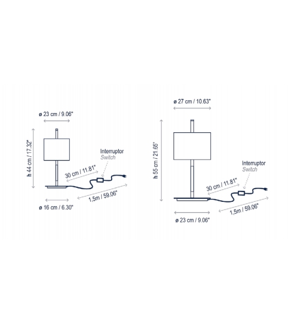 Danona Bover Lampada da Tavolo