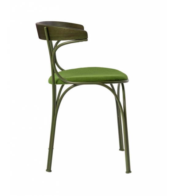 Ample Gebrüder Thonet Vienna Sedia Imbottita