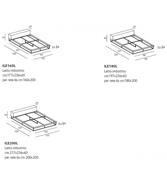 Ile Bed Living Divani Letto