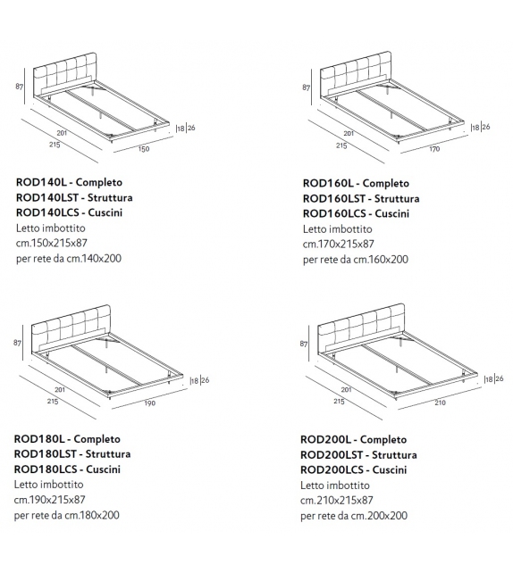 Rod Bed Living Divani Letto