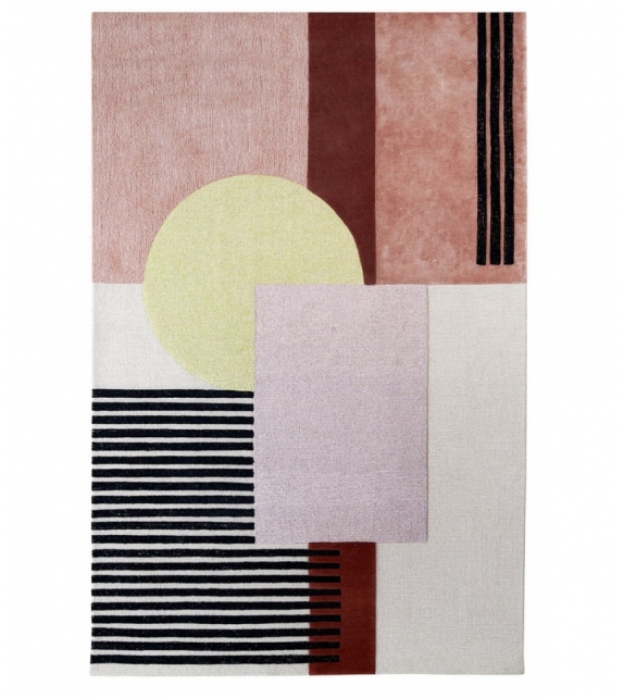 Around Colors Rug Brown Gebrüder Thonet Tapis