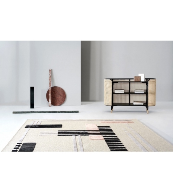 Around Colors Rug Brown Gebrüder Thonet Tappeto