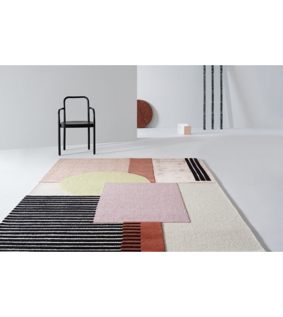 Around Colors Rug Brown Gebrüder Thonet Tapis