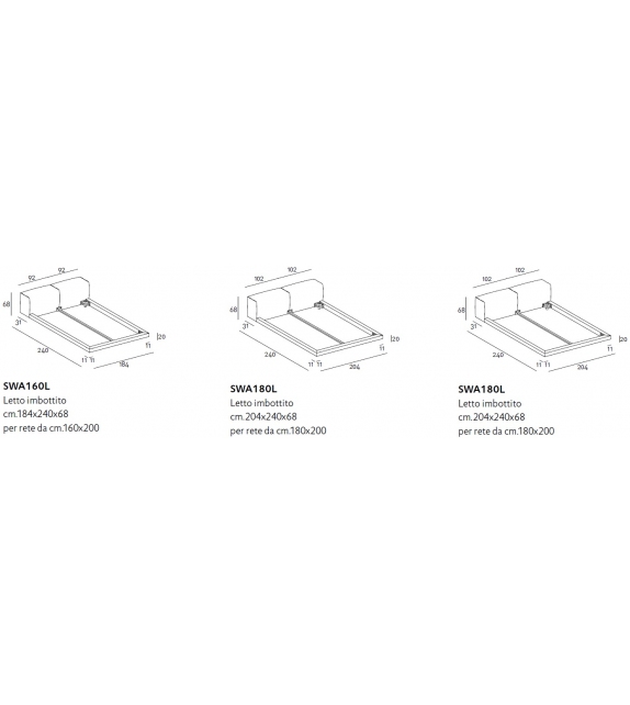 Softwall Bed Living Divani Cama