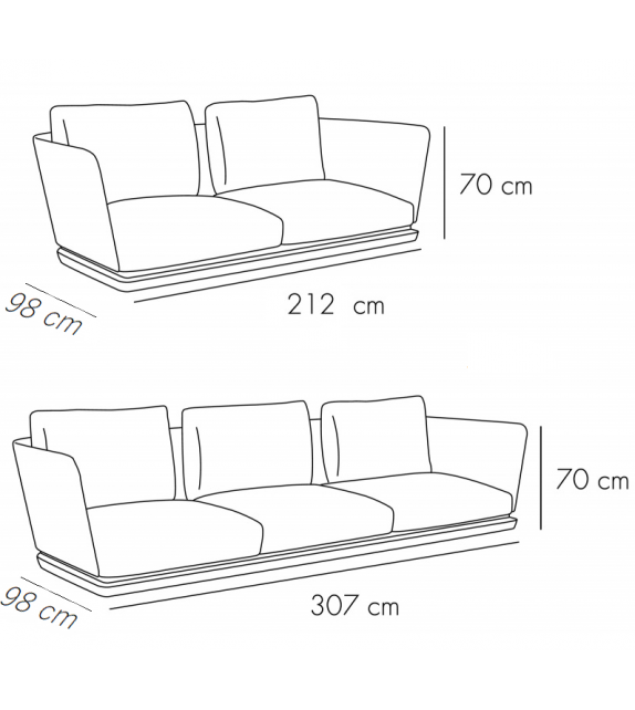 A. Cortese Punt Sofa