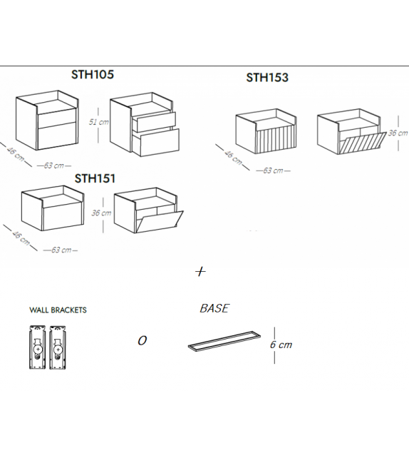 Stockholm Punt Bedside Table