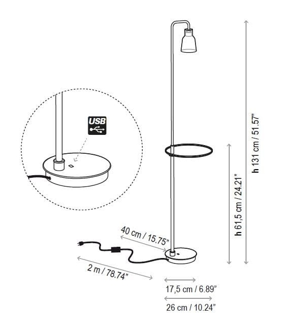Drip/Drop P/131 Bover Stehleuchte