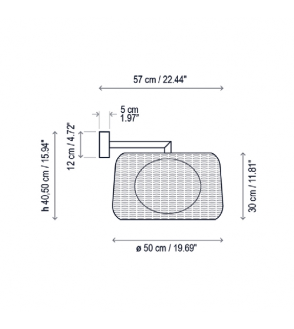 Drip/Drop Bover Wandleuchte
