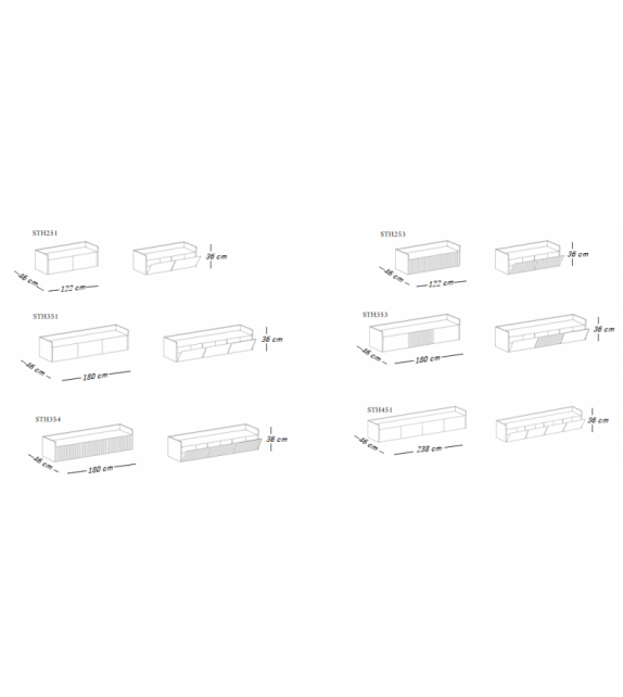 Stockholm Punt Slim Sideboard