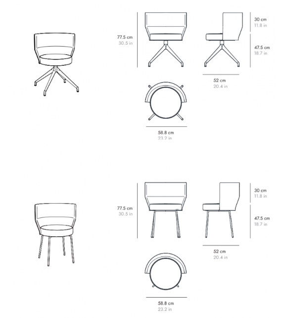 Sena Punt Swivel Chair