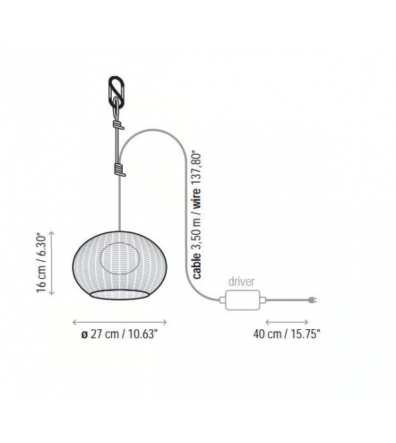 Garota Bover Lampada da Soffitto