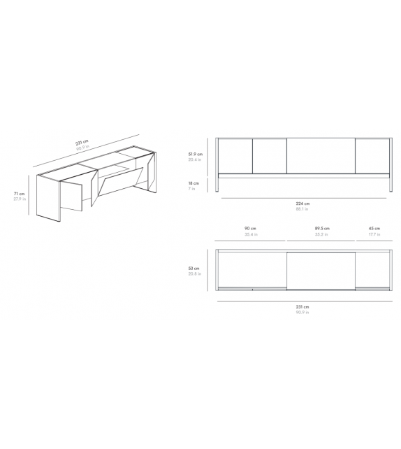 Toscana Lucca Punt Sideboard