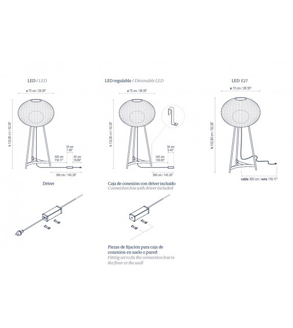Garota 2 Bover Stehleuchte