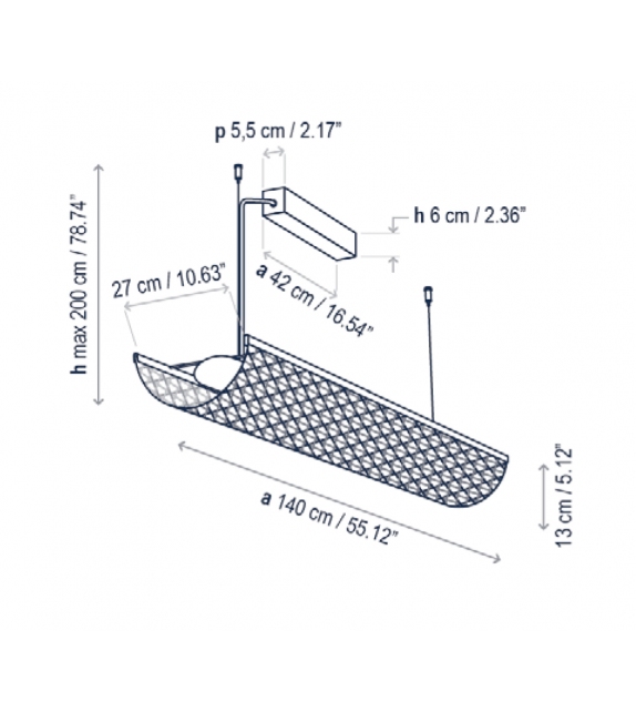 Nans Balis Bover Lámpara de Suspensión