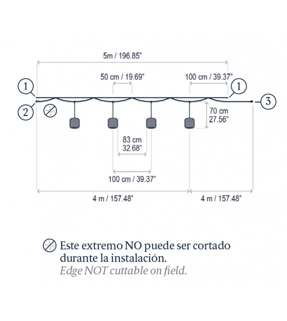 Nans S/16/H Bover Lampada a Sospensione