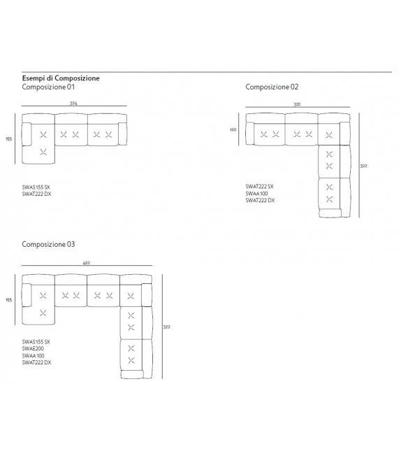 Softwall Living Divani Canapé Modulable