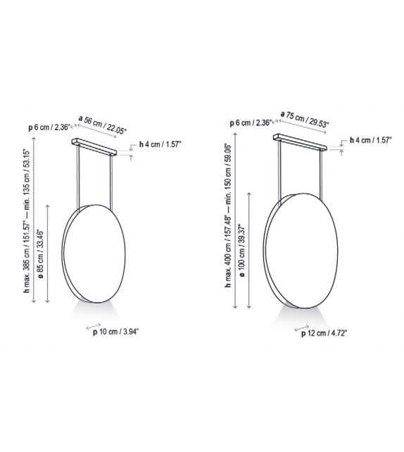 Noren Down Circular Bover Suspension
