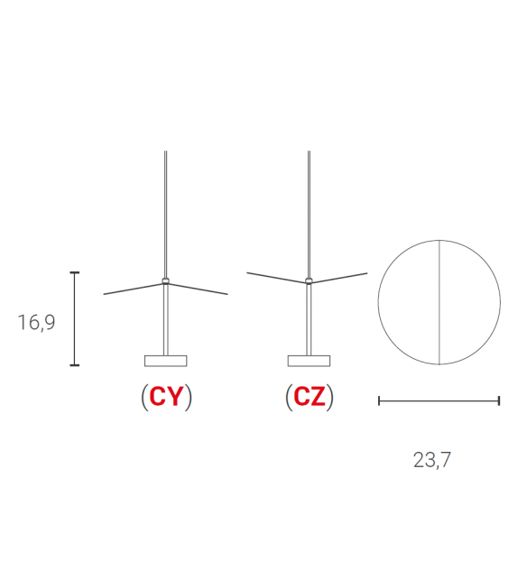Cyrcle Mini Zava Lampada a Sospensione