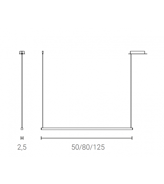 Tratto Linear Zava Lampada a Sospensione