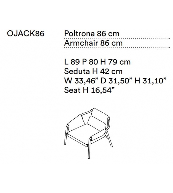 Jacket Tacchini Sillón