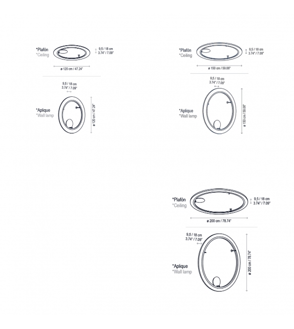 Roda Bover Lampada da Parete/Soffitto