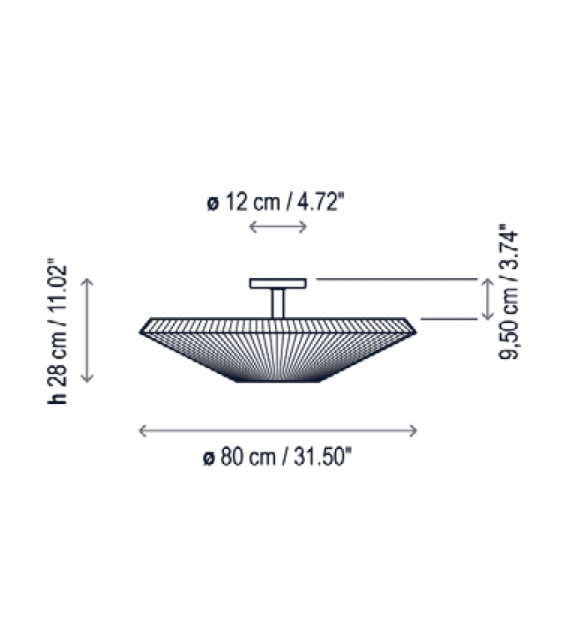 Siam 80 Bover Ceiling Lamp
