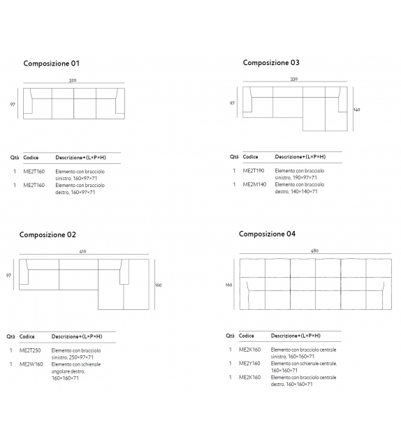 Metro² Living Divani Sofá Modular