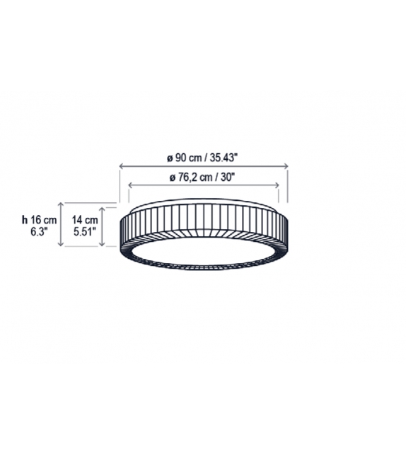 Urban 90 Bover Lampada da Soffitto