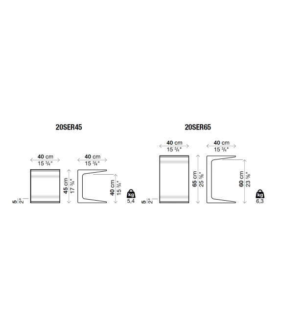 Cu Kristalia Couchtisch