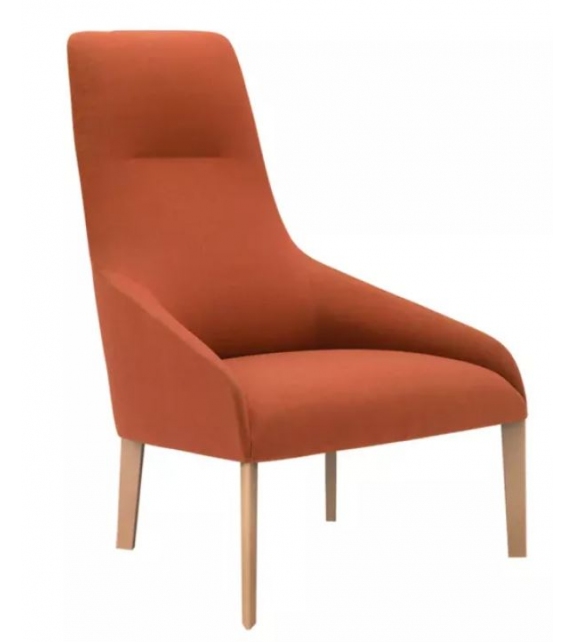 Alya Beech Lounge Chair Andreu World
