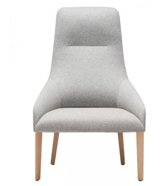 Alya Beech Lounge Chair Andreu World
