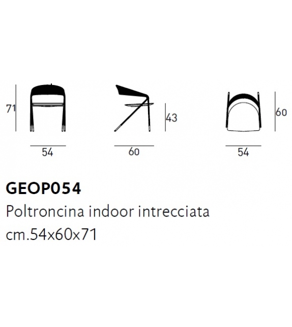 George's Living Divani Small Armchair In Rope