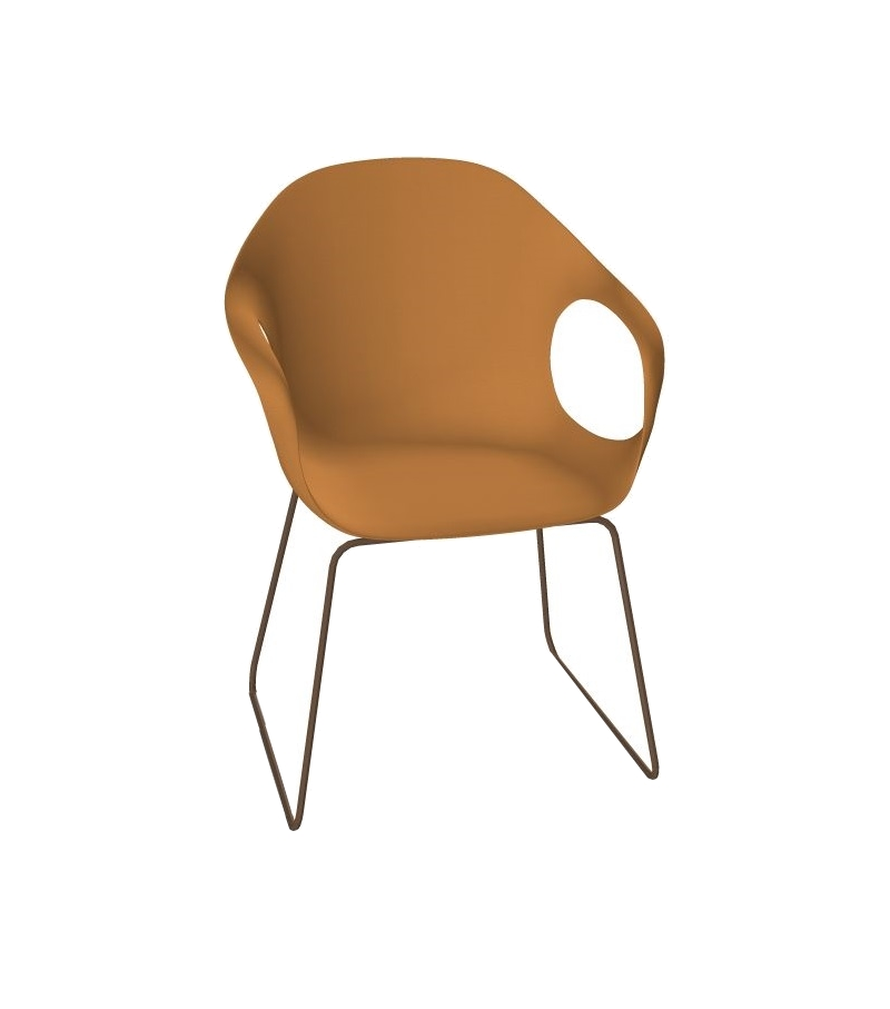 Elephant Kristalia Upholstered Chair with Sledge Base
