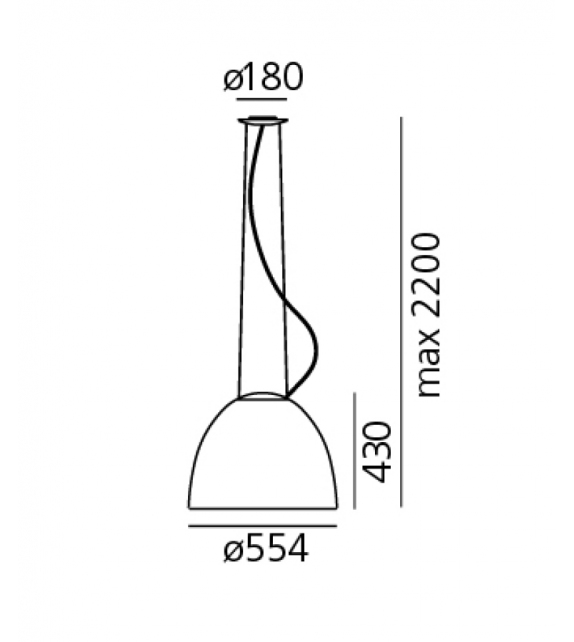 Nur Gloss Led Artemide Lampada a Sospensione