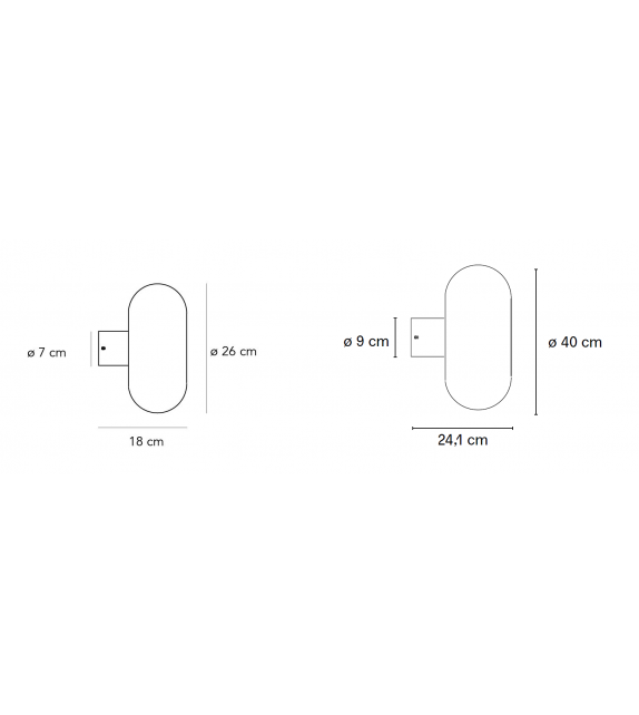 Fontanella Fontana Arte Applique/Plafonnier