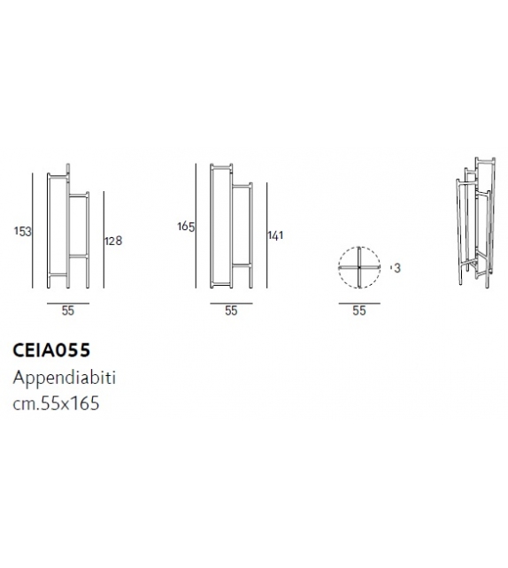 Ceiba Living Divani Clothes Rack