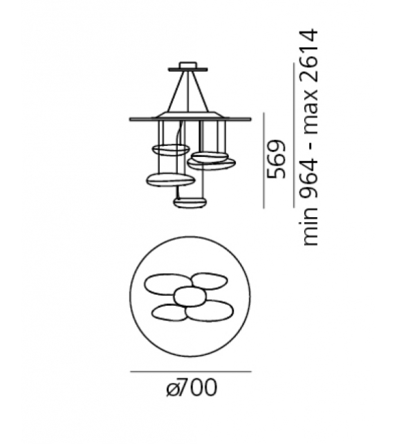 Mercury Mini Artemide Suspension