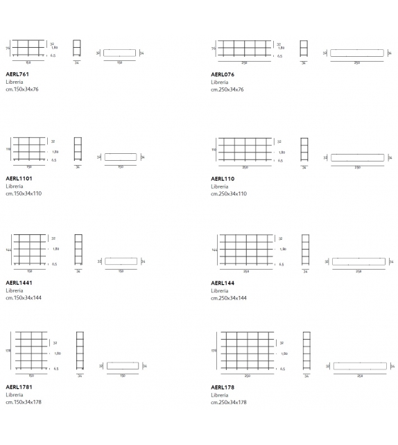 Aero Living Divani Bibliothèque