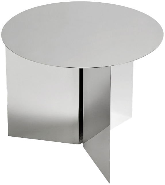 Slit Table Round Hay Mesita