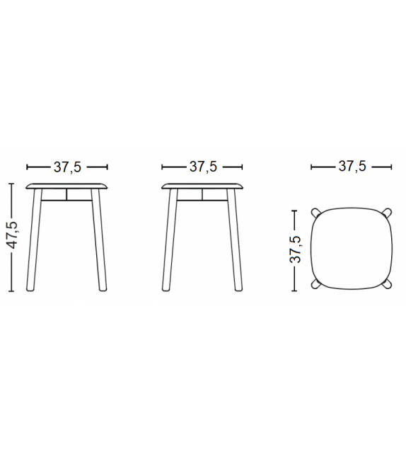 Soft Edge 72 Hay Taburete