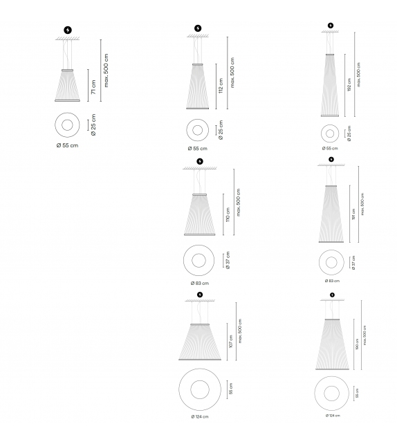 Array Conical Vibia Sospensione