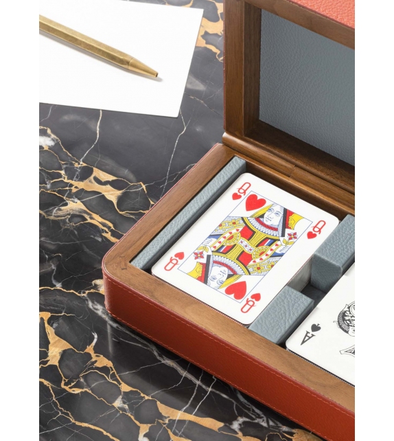 Cards Wodden Box Poltrona Frau Boîte en Bois pour Cartes