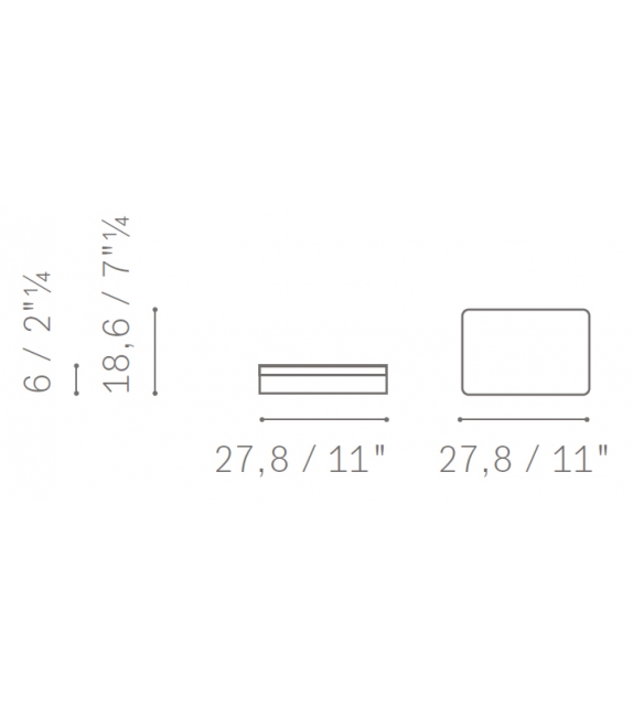 Domino Wooden Box Poltrona Frau Caja de Madera para Dominó