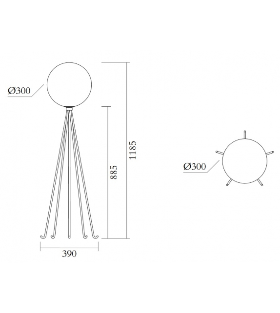 Octopus Atelier Areti Floor Lamp