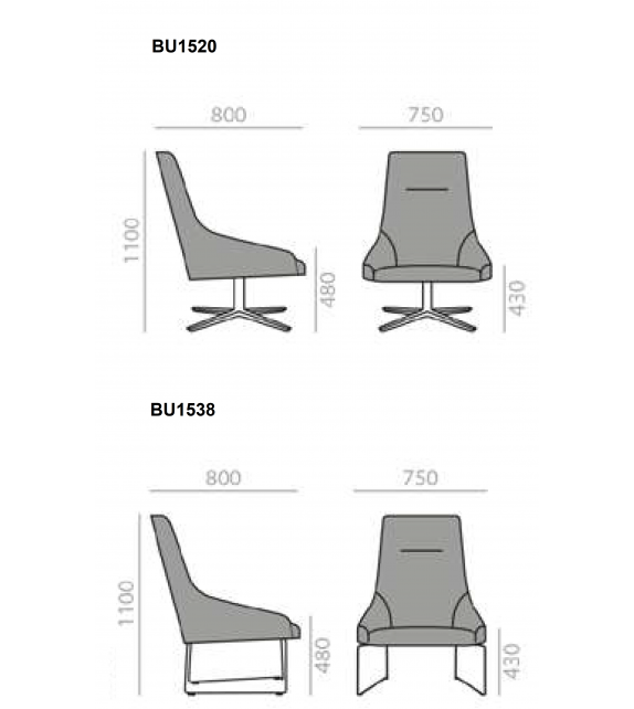 Alya Lounge Chair Andreu World